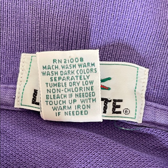 LACOSTE Women’s 1/2 Patron Polo Short Sleeve Shirt in Rich Purple M - Picture 6 of 16